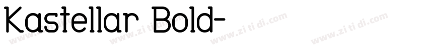 Kastellar Bold字体转换